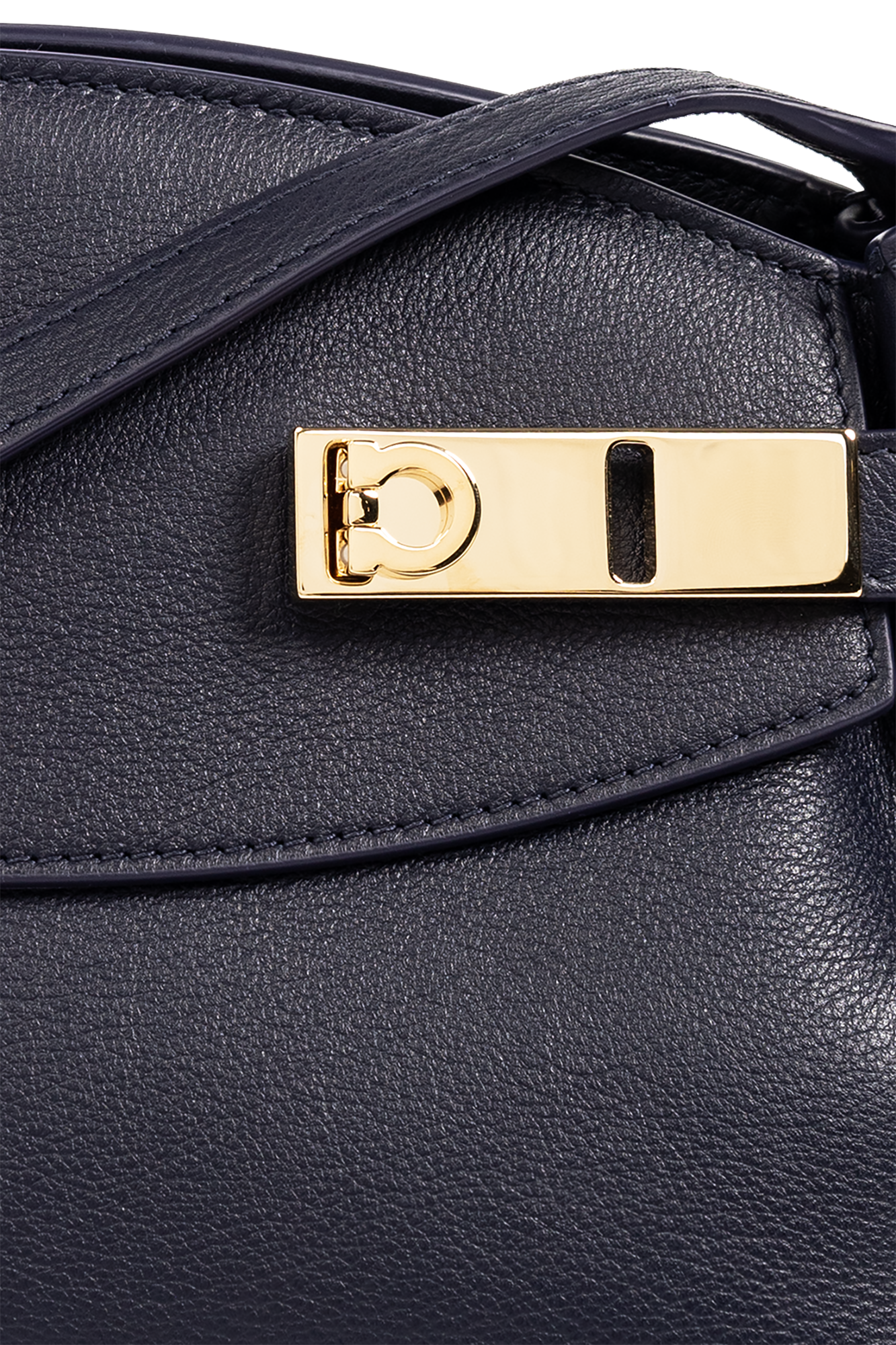 Navy blue 'Hug' shoulder bag FERRAGAMO - Vitkac Italy